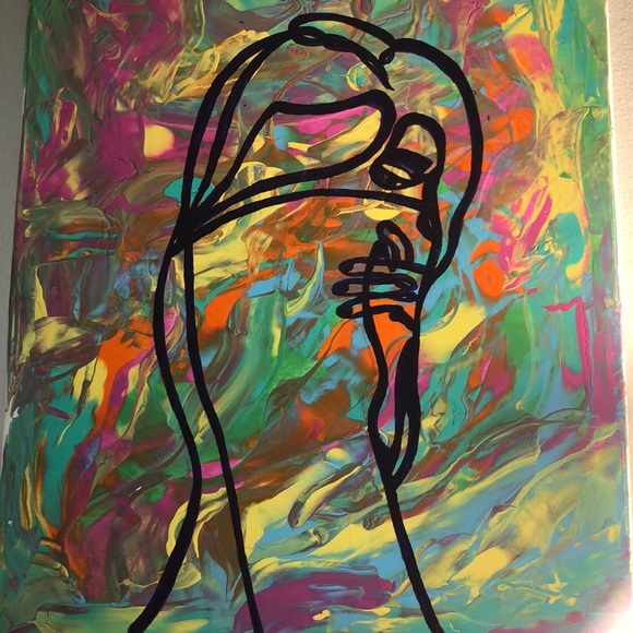 ABSTRACT PAINTING - Picture 1 of 2